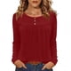 thumbnail image 1 of Camisas de Manga Corta para las Mujeres Casual Color Sólido Blusas Plisadas, Moda Cuello Redondo Tops de Verano para la Fiesta, 1 of 8