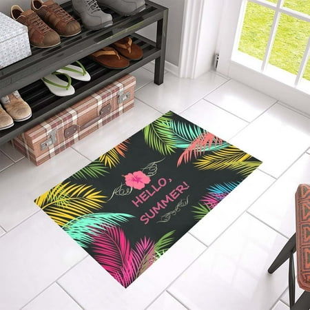 Summer Rub - MKHERT Hello Summer Doormat Rug Home Decor Floor Mat Bath Mat 23.6x15.7 inch