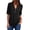 Black, variant on Nnhblu Shirts for Women Long Sleeve Front Zipper Shirt V Neck Chiffon Gray