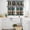 Brown Green, variant on Teal Blue Brown Kitchen Curtains Sets for Windows 24 Inch Length, Home Vintage Farmhouse Retro Wooden Rod Pocket Window Treatments Tier Curtains and Valances Set for Bedroom/Bathroom