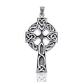 thumbnail image 2 of Large 2" Sterling Silver Celtic Knot Cross Pendant, 2 of 3
