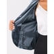 thumbnail image 5 of Blazer de terciopelo de manga larga con solapa de pico para mujer Inspire Chic XL azul grisáceo, 5 of 6