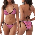 thumbnail image 3 of Fotbe Strawberry Floral Traje de Baño para Mujer de Dos Piezas – Bikini Sexy de Tirantes Tipo Halter con Diseño Triangular, 3 of 6