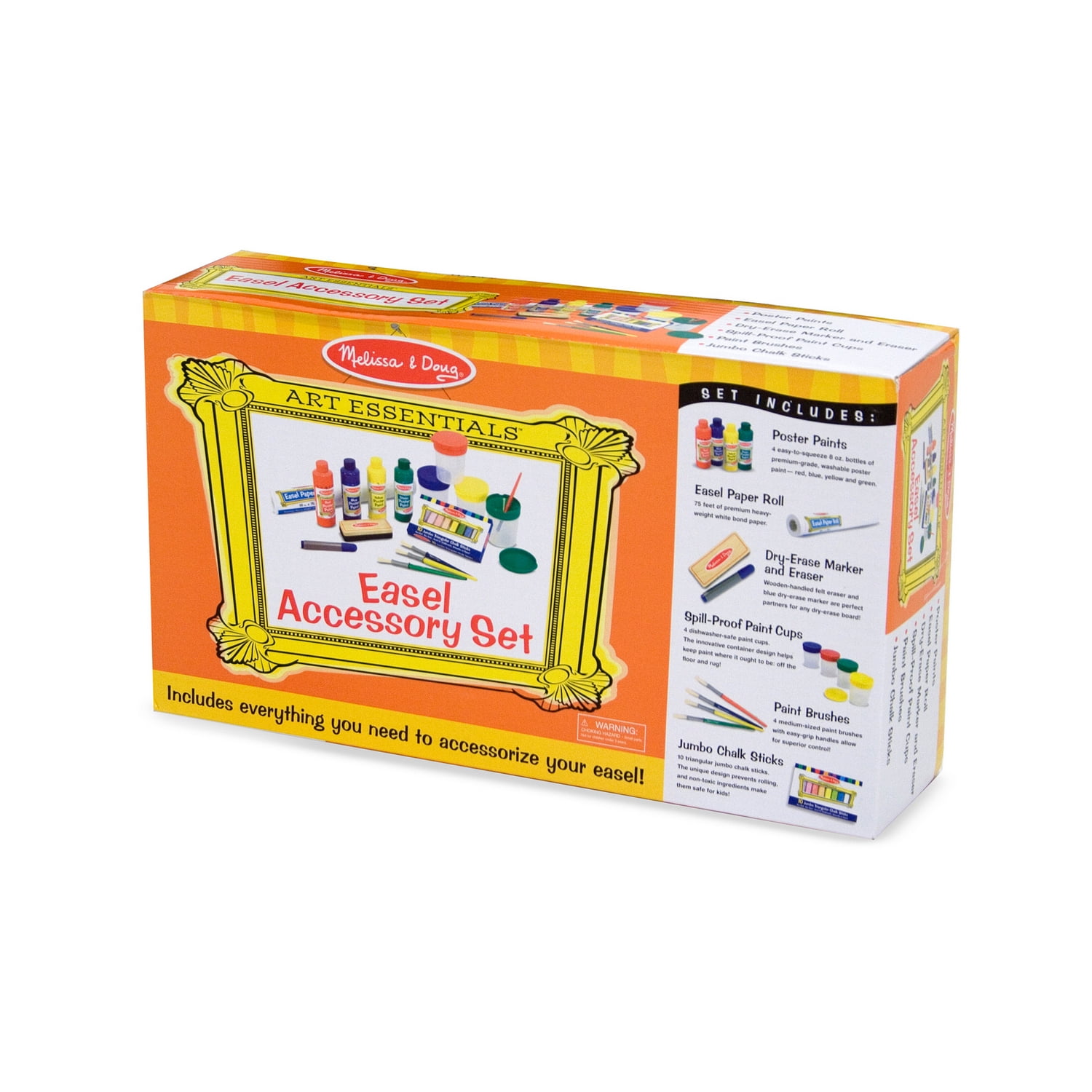 Melissa & Doug Easel Accessory Set with Double-Sided Magnetic Tabletop Easel