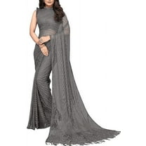 Accessorize Kingdom Women's Printed Georgette Ready to Wear Saree