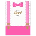 thumbnail image 1 of Darling Souvenir MADE WITH LOVE PersonalizedWelcomeBannerPink Suspenders - It's A Girl,Custom Text Poster Party CollectionWelcomeSignGreat For Wedding, Birthday, Engagement Party- 18x12, 1 of 5