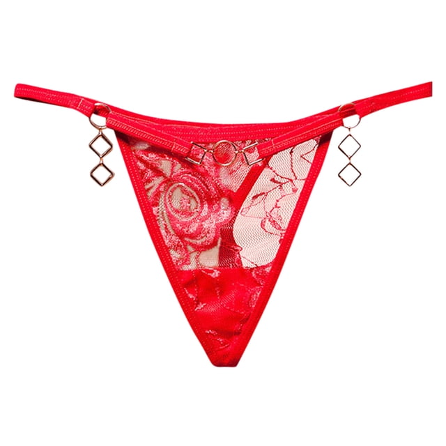 aDJFDGT Lot de sous-Vêtements Femme String sous-Vêtements Femme Strings Dentelle Bikini Culottes g-String String Extensible Culotte Femme String