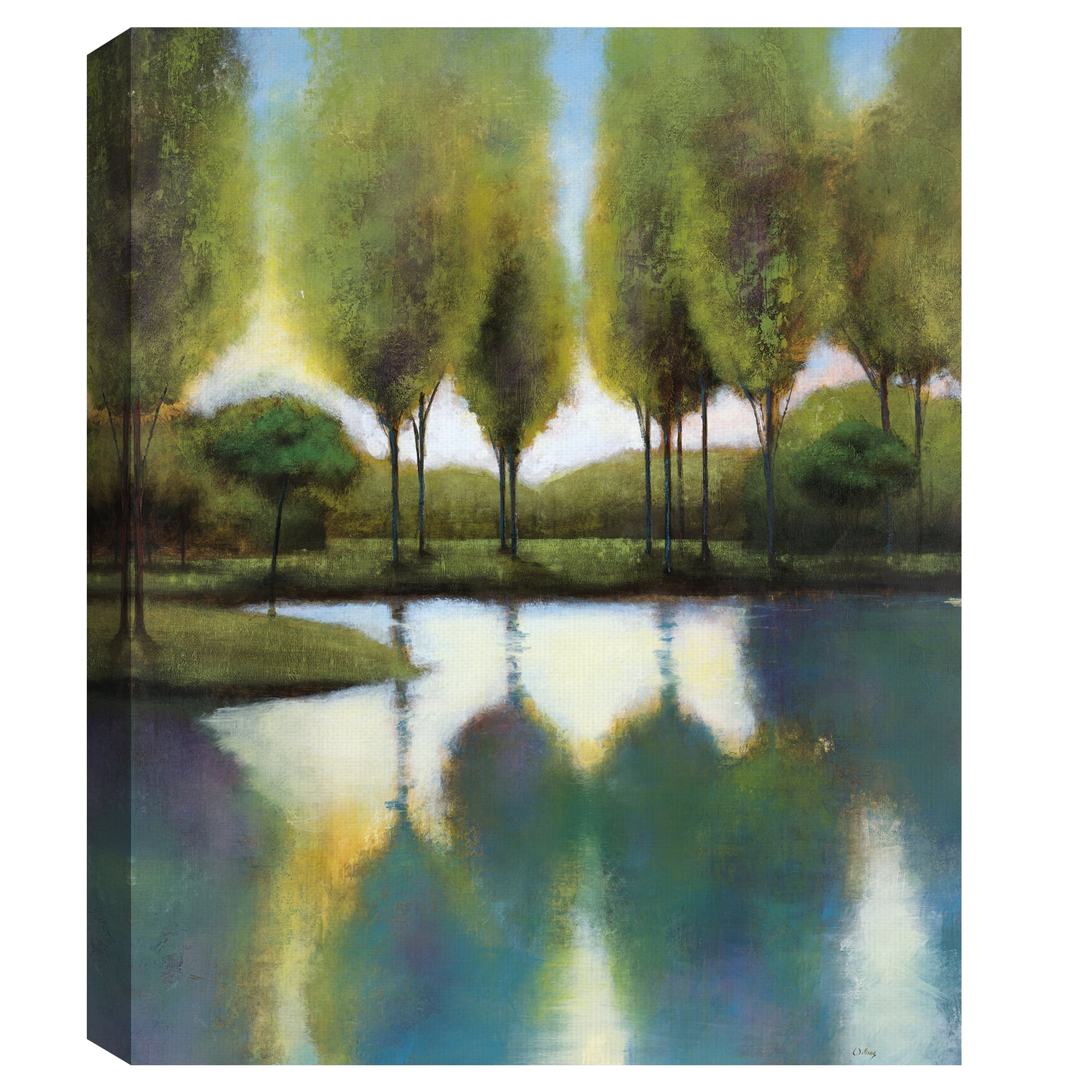 Trees in Reflection by Williams Canvas Art Print