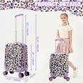 thumbnail image 5 of Kids Carry on Luggage Sets for Girls Women Rolling Suitcases with Wheels Hardshell Suitcase with Travel Pillow, 5 of 7