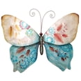 thumbnail image 4 of Eangee Home Design Butterfly Wall Decor Blue And Pearl, Capiz and Metal, Indoor / Outdoor Safe, 18x1x13 Inches, 4 of 5