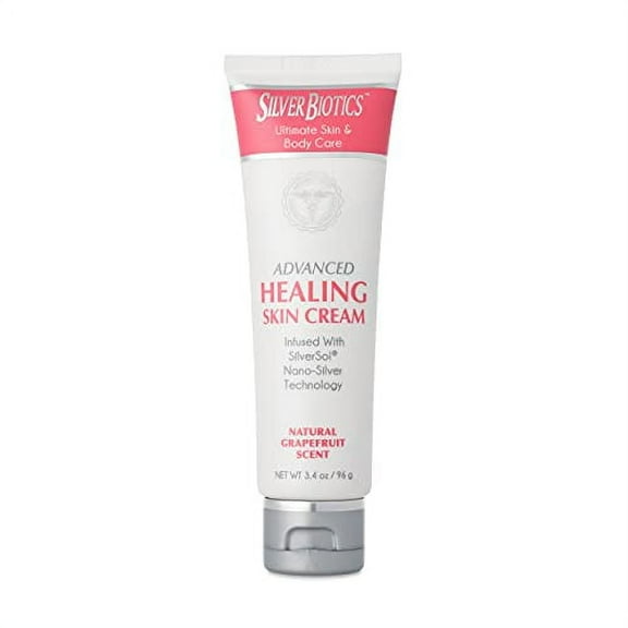 American Biotech Labs Silver Biotics Solution Healing Colloidal Silver Cream 3.4 oz.