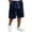 Blue, variant on Delconic Men Realistic Tree Branch Camo Quick Dry Casual Cargo Shorts Skin Friendly Elastic Waist Deep Storage Side Pockets Short Trousers For Spring Summer Daily Black L
