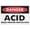 Warning Sign 2, variant on Danger Acid Wear Proper Protection Warning Security Outdoor Sign - 8"x12", Reflective, Weatherproof - Lab, Factory, Chemical Facility, Workshop