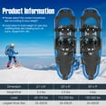 thumbnail image 2 of Topcobe 21 Inch Lightweight Terrain Snowshoes with Flexible Pivot System, Snowshoes for Men Women Youth Kids, 2 of 8