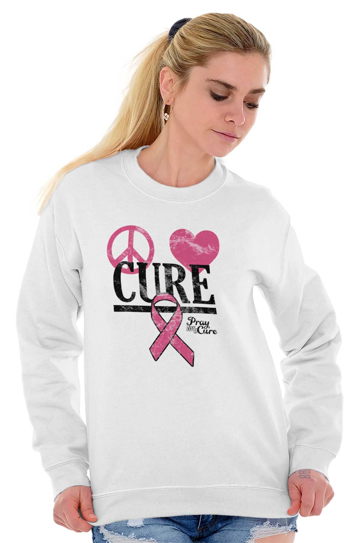 Brisco Brands - Breast Cancer Awareness Sweat Shirt Sweatshirt For ...