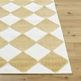 thumbnail image 3 of BoutiqueRugs Bosley Contemporary Area Rug - Machine Washable - White, Mustard - 5' x 7'2", 3 of 6