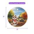 thumbnail image 5 of Goodbye Summer Ragdoll Hello Fall Time for School Ceramic Round Ornament Cat Lover Kitten Owner Gifts Idea Home Tree Decor - 02014, 5 of 5
