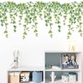 thumbnail image 3 of Diseño colgante, pegatinas de pared de vid verde, calcomanías de plantas verdes literarias frescas, escena de primavera, Mural artístico de pared DIY desmontable, 3 of 5