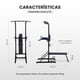 thumbnail image 5 of Estación Multifuncional Para Dominadas Ejercicio con Barras y Banco Curl Pecho y Brazos Gym, 5 of 7