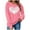 Hot Pink, variant on Sweatshirt for Women Love Heart Graphic Print Long Sleeve Pullover Tops Casual Crewneck Valentine's Day Sweatshirts Black L