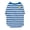 Blue, variant on Oodles Blue Striped Banana Knit Spring Dog T-Shirt, XS