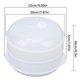 thumbnail image 4 of Microwave Steamers Transparent Cover Deformation Resistant Heated Steamer with Lid Handle for Home Kitchen Medium Double Layer, 4 of 4