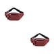 thumbnail image 3 of Sonducket Hombres Riñonera Cremallera Multi-bolsillo Casual Moda Portátil Hombro Crossbody Pecho Bolsas deportivas Bolsa Regalo Rojo Rojo 2piezas, 3 of 6
