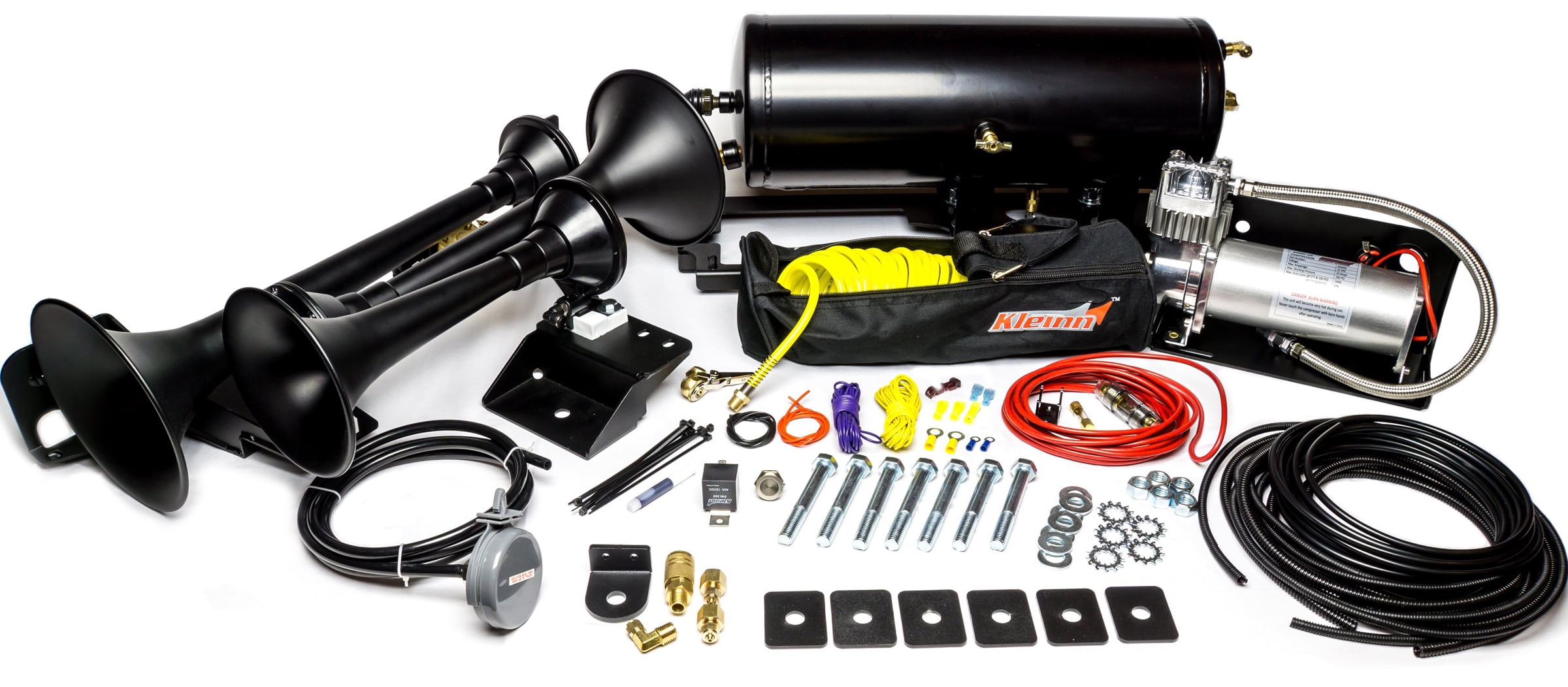 Kleinn RAMHD-734 Train Horn and Onboard Air System for RAM 2500 RAM 3500 2014-2021, Black