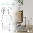 thumbnail image 6 of Front Row Foldable Playpen for Cats & Dogs Indoor Dog Kennel Pet House, Transparent, 6 of 9