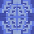 thumbnail image 1 of Ahgly Company Tapis d'Intérieur Lavable en Machine Carré Transitionnel Bleu Ciel, 5 Pieds Carré, 1 of 7