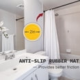 thumbnail image 3 of Tringle de Rideau de Douche Réglable - ;Diamètre Tringle à Rideau à Ressort à Tension Sans Perçage -Rouille Tringle de Douche pour Salle de Bain Tringle à Tension, 3 of 6
