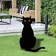 thumbnail image 3 of 2 estacas de jardín con de gato, hierro para Halloween para patio Gloria Estaca de silueta, 3 of 9