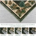 thumbnail image 6 of Christmas Area Rug 10' x 13', Washable  Bordered Rugs Christmas Decorative Rug Xmas Throw Carpet, Non Slip Holiday Rug for Entryway Bedroom Living Room, Green, 6 of 8