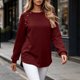 thumbnail image 5 of Neewe Women's Plain Casual Long sleeves Sweatshirt Tops Basic Loose Fit Lightweight Tunic Pullover, 5 of 7