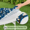 thumbnail image 5 of Round Floral Table Cover with Elastic Border, Durable Polyester Material Resists Stains and Fits 44-52 Inch Round Tables for All Occasions, 5 of 7