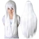 thumbnail image 5 of Peluca Blanco Total Cabello Liso Largo Sintetica con Fleco con Fleco blanco Unitalla Lymalimoon SW Lisa Blanco, 5 of 6