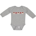 thumbnail image 3 of Inktastic Sock Monkey Heart Border Boys or Girls Long Sleeve Baby Bodysuit, 3 of 5