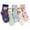 a1, variant on qolati 5 Pack Childrens Boys Girls Non Slip Crew Socks Kids Cotton Blends Slipper Socks Fashion Cute Boot Cozy Soft Ankle High Socks