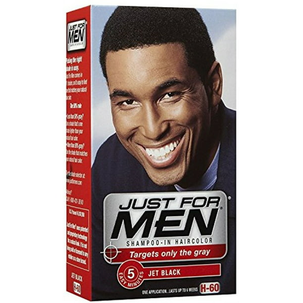 JUST FOR MEN Hair Color 60 Jet Black 1 Each (Pack of 6) - Walmart.com