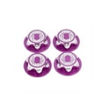 thumbnail image 1 of 4pcs Wear-resistant Hex Wheel Nut Cover Center Wear-resistant Hex Wheel Caps Hubcap Sleeve Wrench Threaded Tyre Rim Good Sealing 1:8 Off-road RC Car Purple, 1 of 5