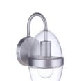 thumbnail image 3 of ZA3504-SA Craftmade Lighting Sivo - 1 Light Outdoor Wall Lantern-11.75 Inch Tall and 5 Inch Wide-Satin Aluminum Finish, 3 of 9