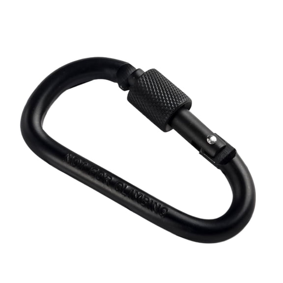 erfcxs D Type Carabiner Thickened 8CM Locking Quick Release Nut Buckle Hook Aluminum Alloy Backpack Clip