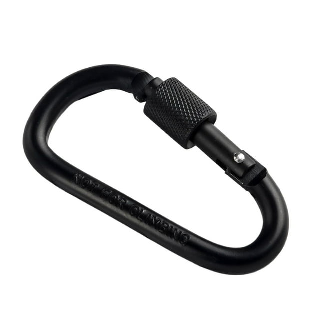 Binwennn Toggle D Type Carabiner Thickened 8CM Locking Quick Release Nut Buckle Hook Aluminum Alloy Backpack Clip