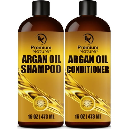 Organic Argan Oil Shampoo 16 Oz And Argan Oil Conditioner 16 Oz