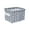 Gray, variant on Small Baskets for Organizing,Book Basket,Canvas Storage Bins Basket,Storage Basket Foldable Cube Fabric Bins Square Mini Box Receive Organizer Rectangle Canvas with Handles(Black)