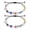 black, variant on Handmade Evil Eye Beads Bracelet with San Benito Charm Ojo Kabbalah Protection Bracelet for Women Men Best Friends 2pcs Red