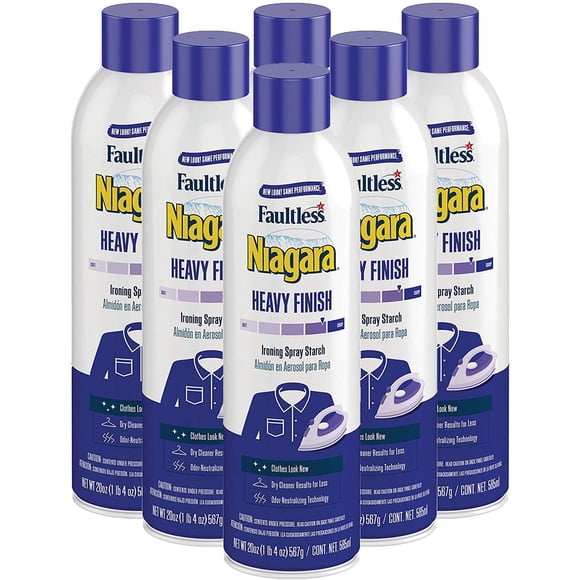 Starch Spray Niagara Heavy Finish Liquid, 591 ml (paquete de 6)