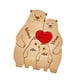thumbnail image 2 of Rompecabezas de madera familiar Familia de bricolaje Decoración de mesa para el hogar Escultura de decoración de madera 4 osos, 2 of 9
