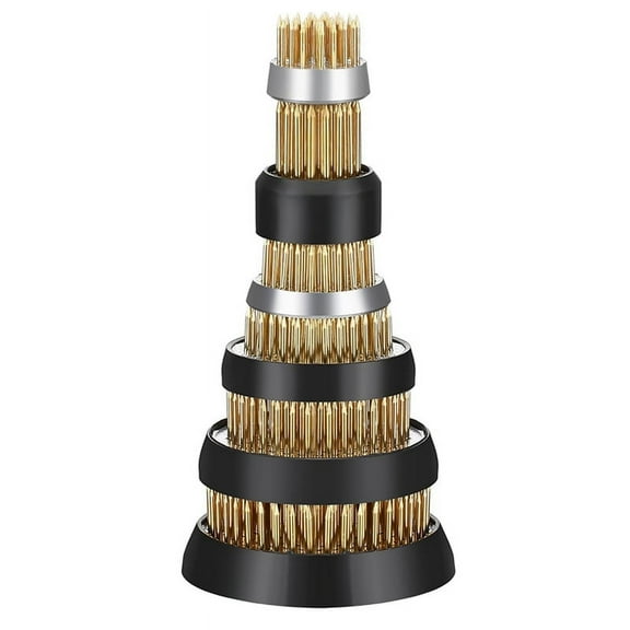 6Pcs Flower Frogs Round Brass Floral Frogs Flower Holder Japanese Ikebana Vase Ken G3281