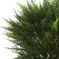 thumbnail image 4 of Nearly Natural 4.5' Cypress Artificial Topiary with Black Planter UV Resistant, 4 of 7